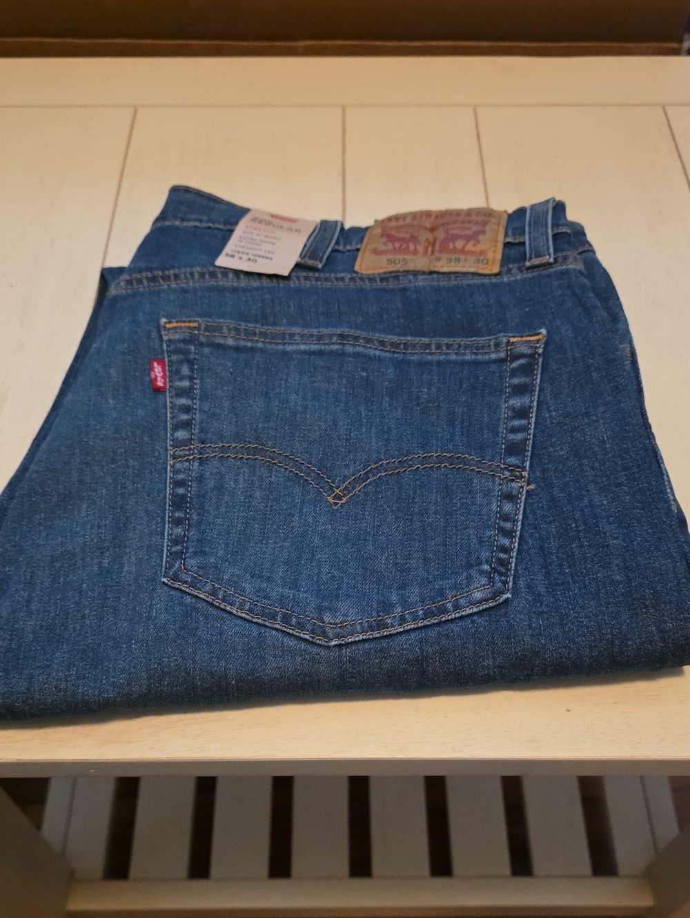 Levi's Men's Dark Blue Straight Leg Jeans